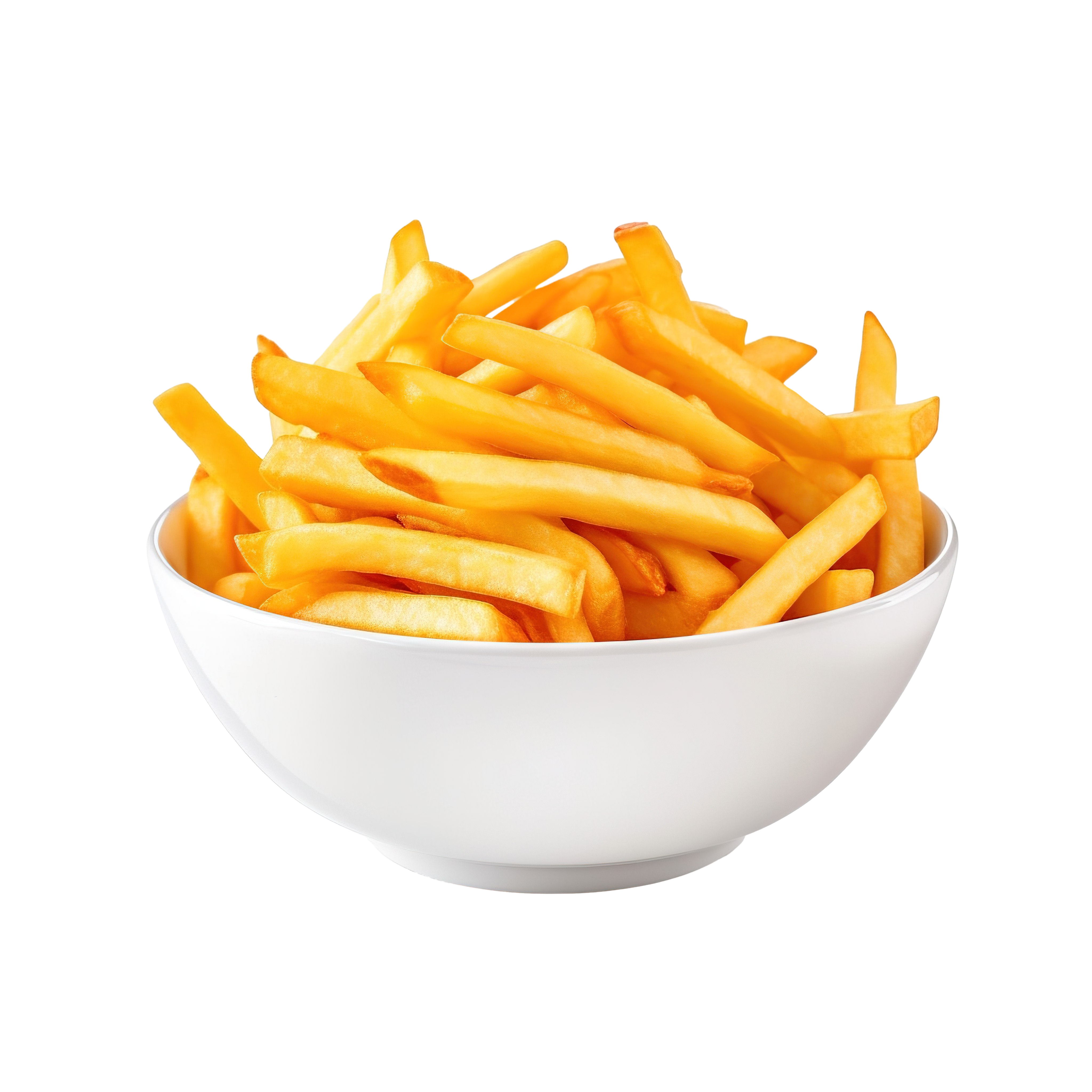 Crispy golden French fries served hot